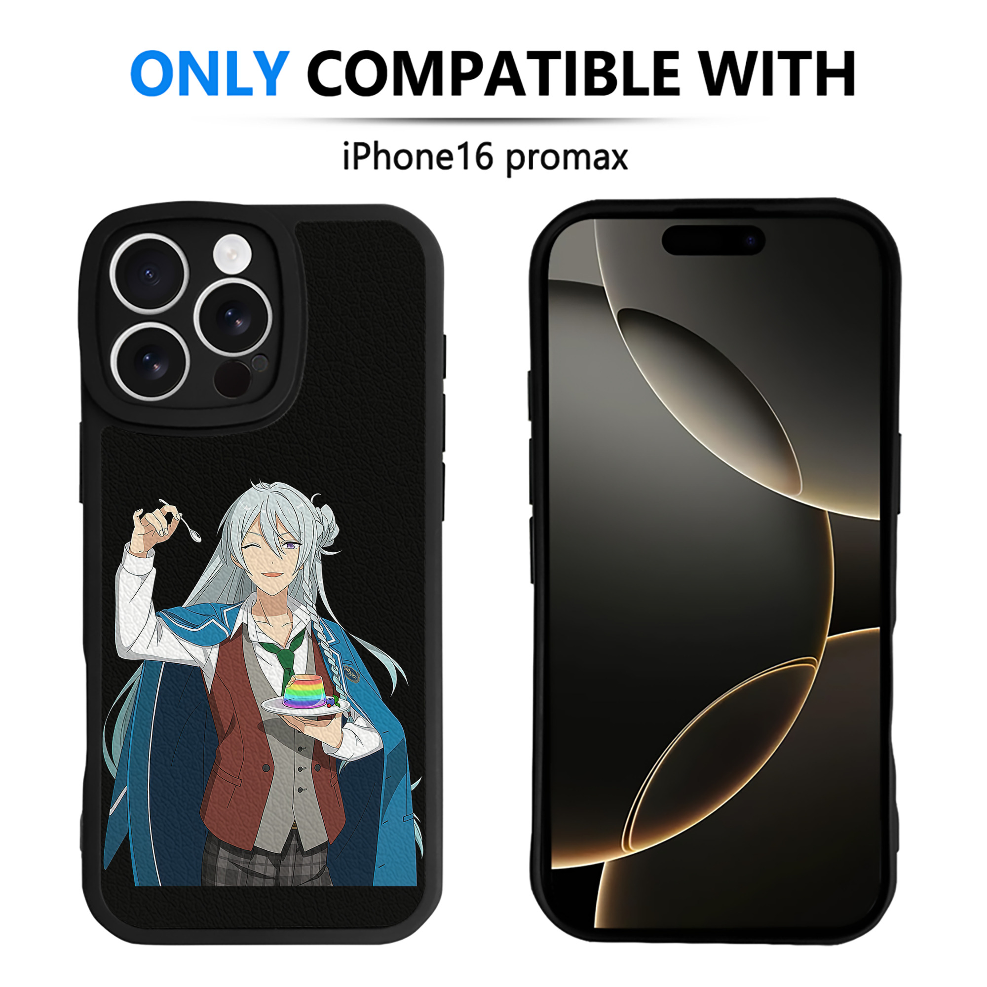 （画像用） あんさんぶるスターズ! Ensemble Stars 【iPhone 16シリーズ対応】シリコンスマホケース（レザー調） 材質：シリコン